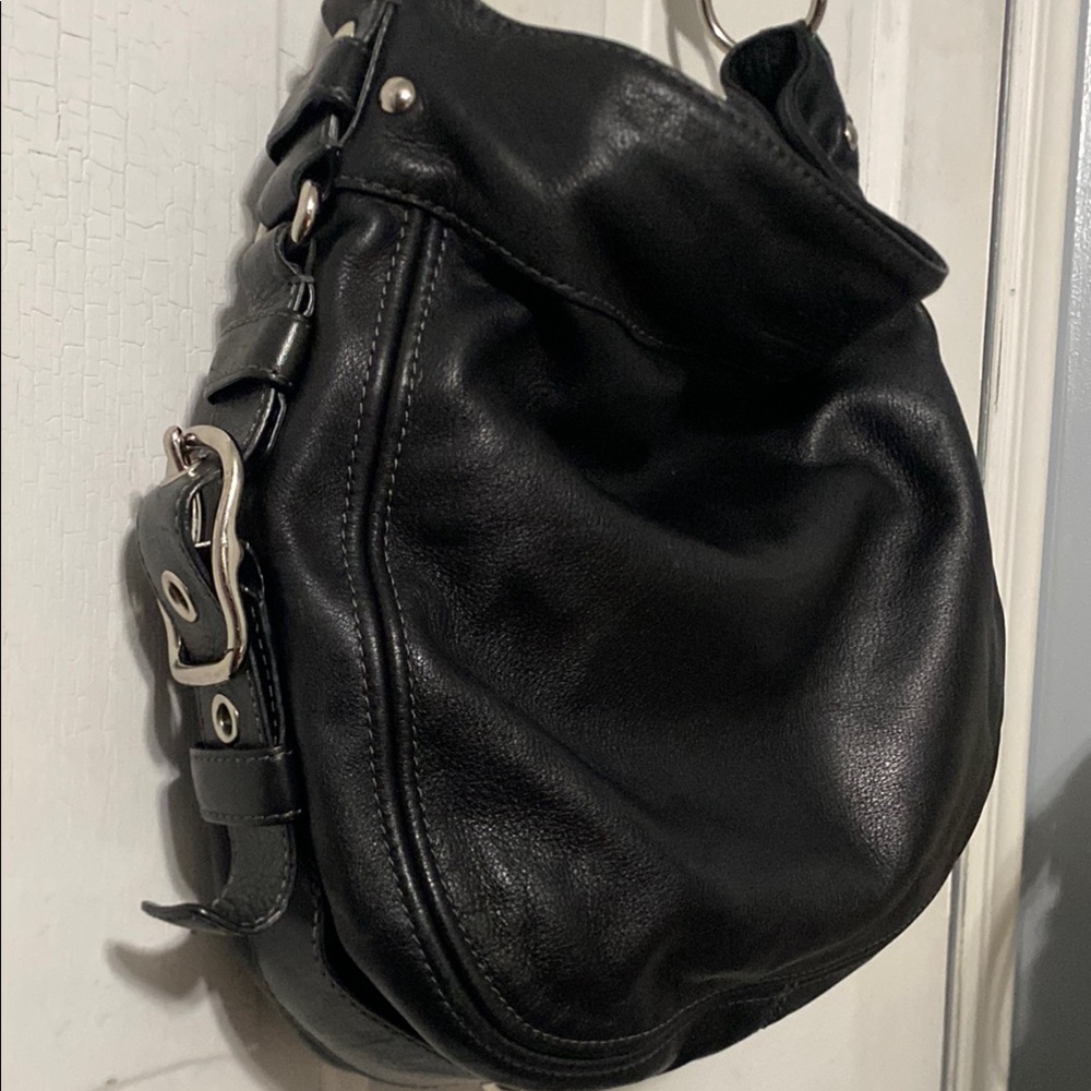 Coach Black Hobo Bag with Curved Strap